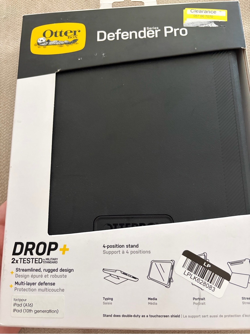 OtterBox Defender Pro Rugged Tablet Case in Black